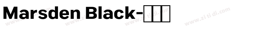 Marsden Black字体转换